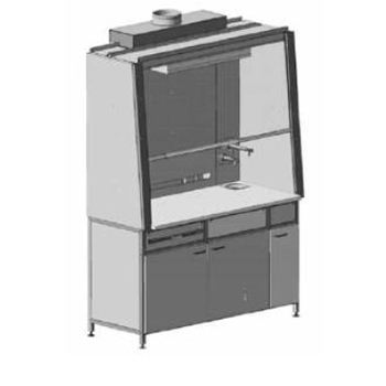 Шкаф вытяжной с водой с ВЗБ электрикой 1500´750´2250 LG ЭКОХИМ