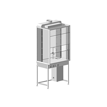 Шкаф модульный напольный с электрикой, подводом воды 950´650´2300 Labgrade-лайт ЭКОХИМ