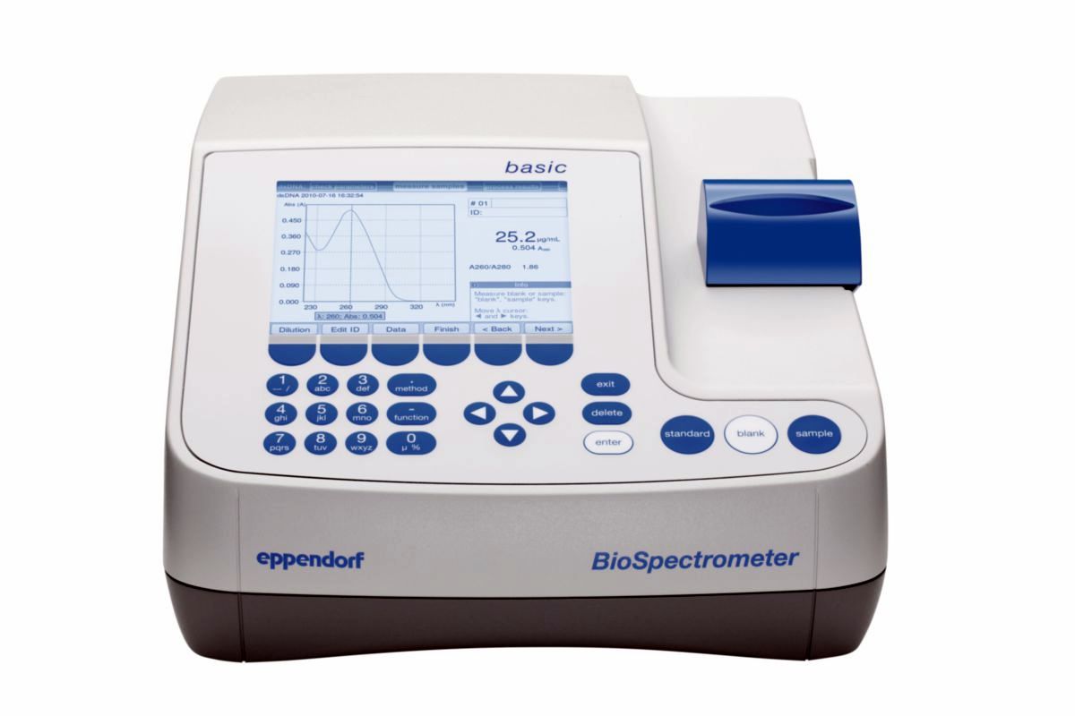 Спектрофотометр BioSpectrometer fluorescence, 200-830 нм, 0-3 А