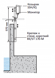 BE/ST 170 крепление к полу с зажимом WTW